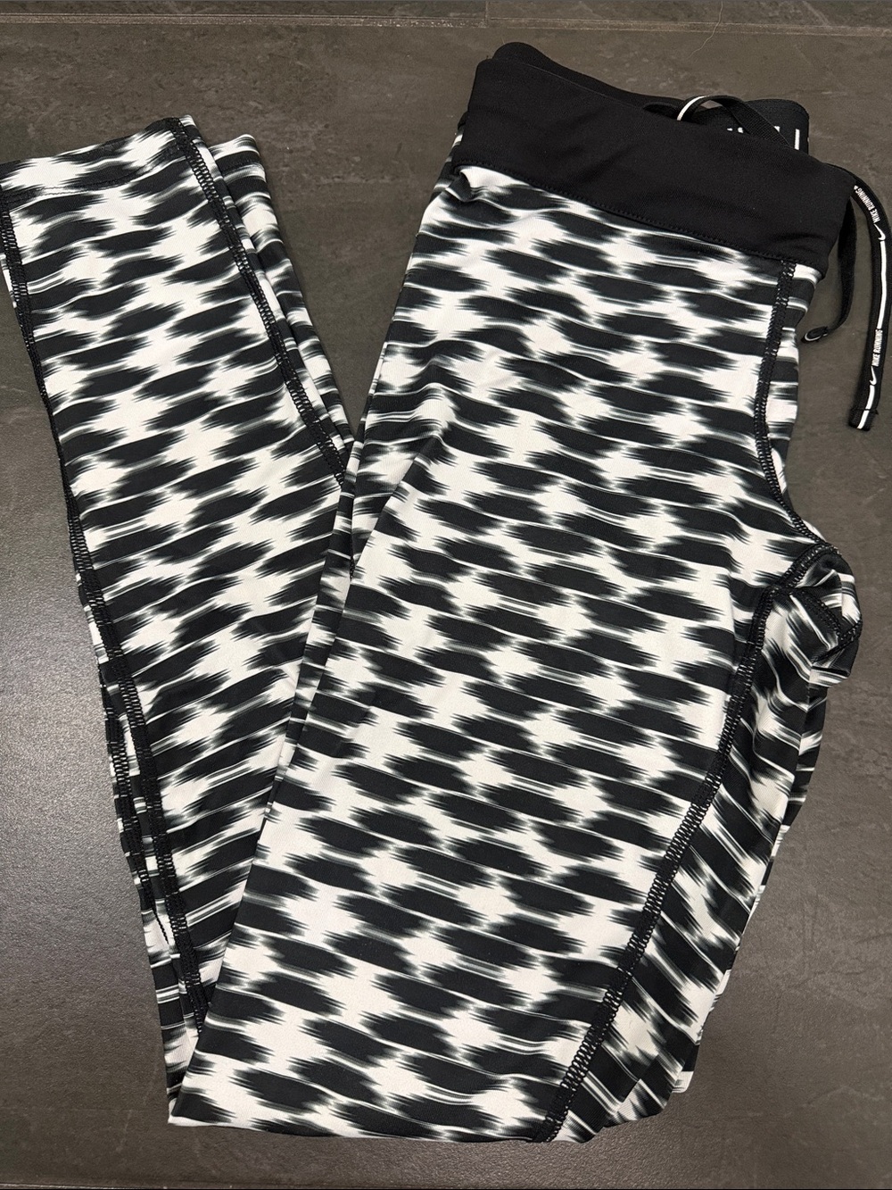 Nike Dri-FIT Black & White Running pants